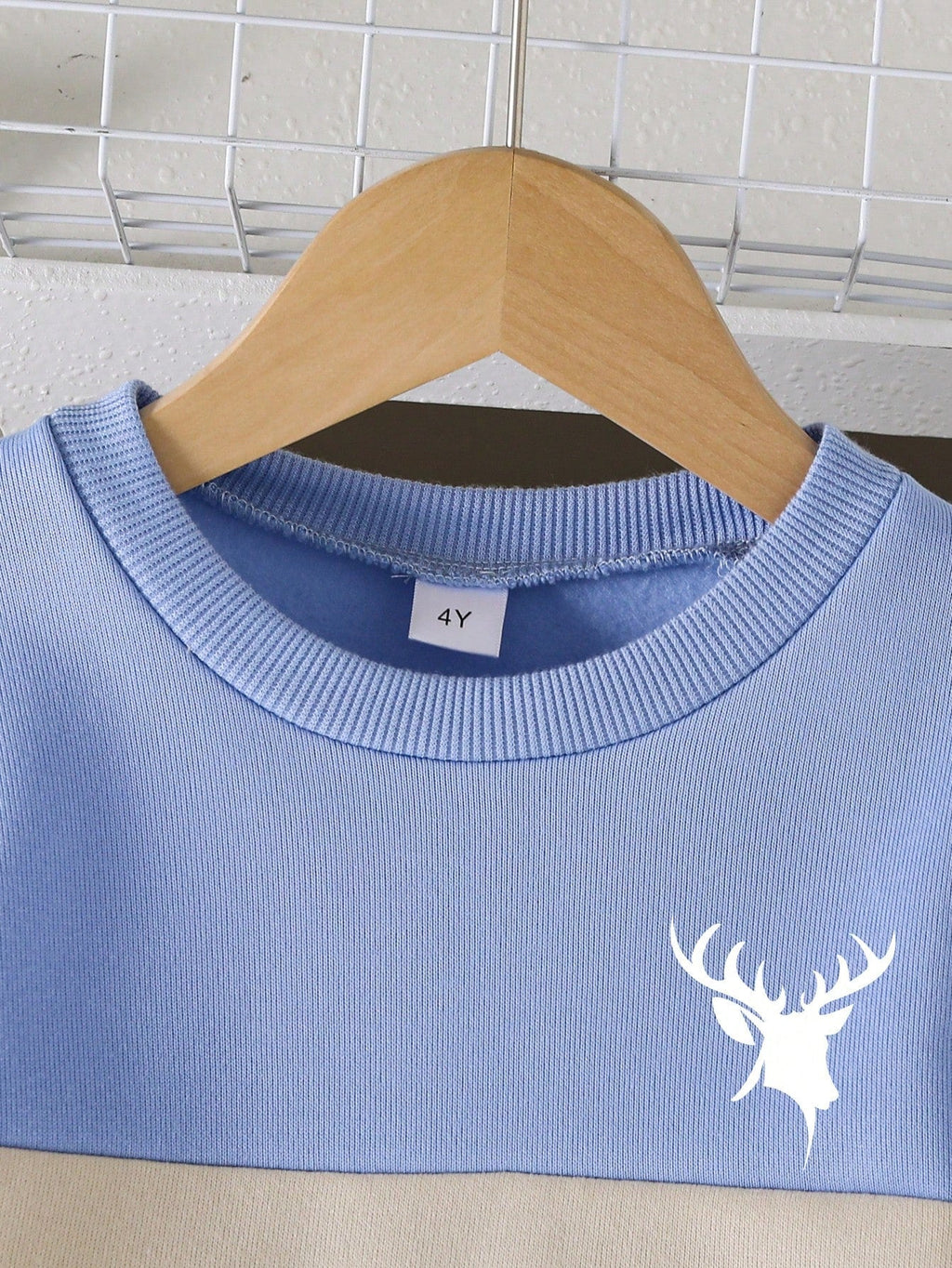 Sky Blue Panel Winter Kids Suit